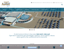 Tablet Screenshot of lidoaurora.eu